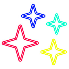 Obraz premium Neon Sparkle Shape