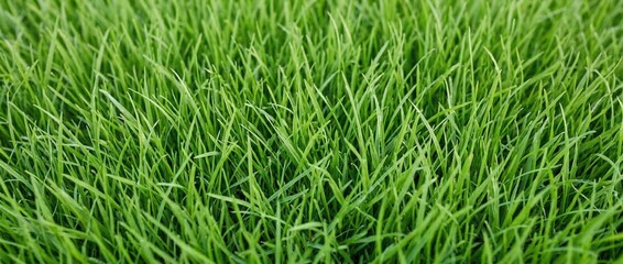 Obraz premium Full Frame Texture of Fresh Grass Blades Creating Natural Green Background