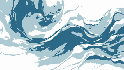 Vector abstract depiction of water movement, its swirls and patterns, conveying a sense of fluidity and dynamism.