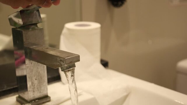 Display a clean white tissue box placed on a clean bathroom sink.
