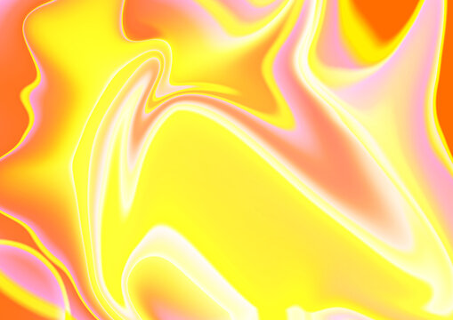 Vibrant Abstract Liquid Background with Yellow Orange.