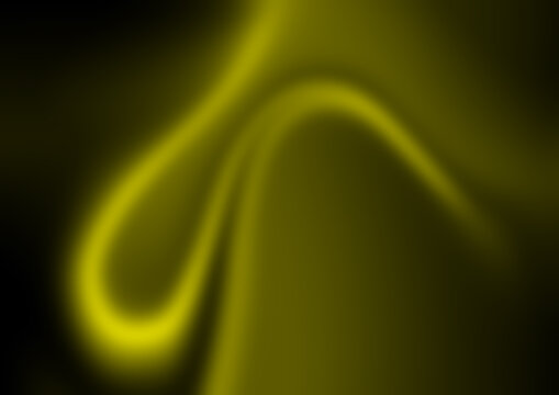 Abstract Yellow Swirling Pattern on Dark Background.
