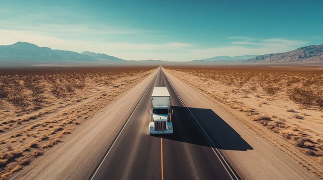 Truck on Highway.