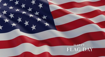 Obraz premium Celebrate flag day with patriotic spirit american flag history and significance