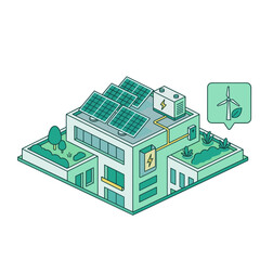 Illustrasi Green Technology Sustainable Energy Future