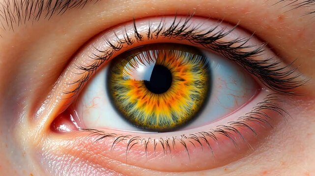 Extreme closeup of a human eye