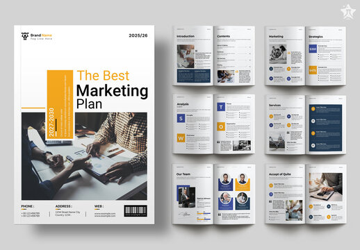 Marketing Plan Brochure Layout