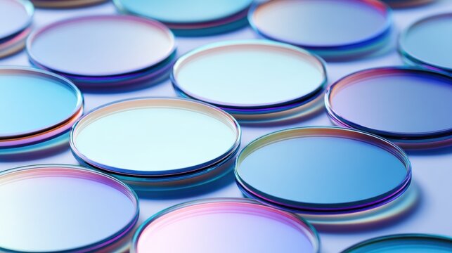 High Fidelity Industrial Flat Lay of Gallium Nitride Samples