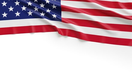 Fototapeta premium Usa flag on flag day patriotic american symbol of united states