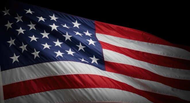 American flag on flag day a symbol of united states patriotism