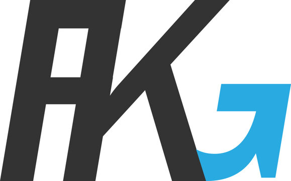 AKG Letter Logo Design &ndash; Modern Creative Monogram Branding Vector for Business, Startup and Corporate Identity