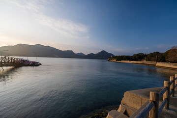 Obraz premium 早朝の大久野島