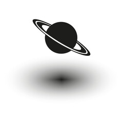 Extraordinary planet symbols. Magnificent saturnian orbits. Sophisticated Vector icons. Professional celestial bodies. © Kravchenko