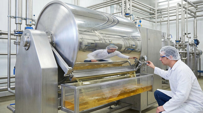 Food processing equipment in an agritech facility for efficient production and quality control