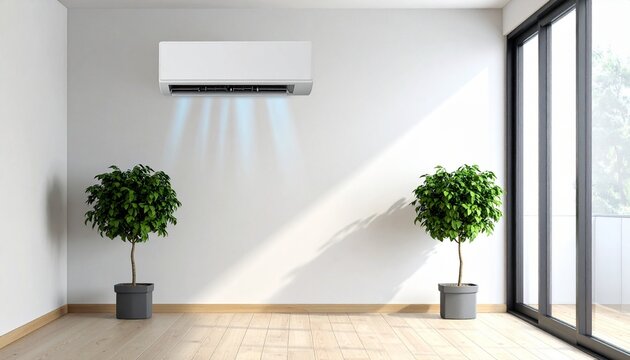 Minimalist air-conditioned interior