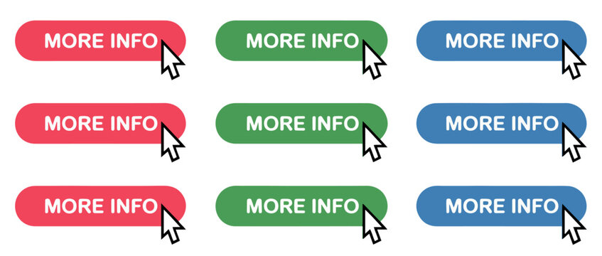 more info web button icon set