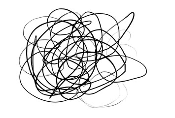 Naklejka premium ぐちゃぐちゃ モヤモヤ 