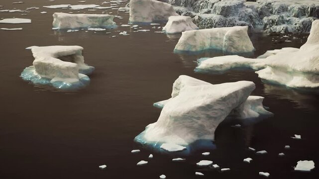 Sculpted iceberg arch in open water near Canada shoreline, turquoise undercut and eroded shapes, close perspective highlighting texture and form
