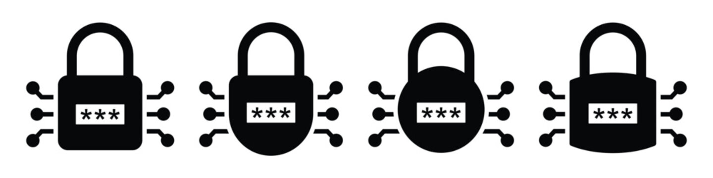 Encryption data icon, vector illustration