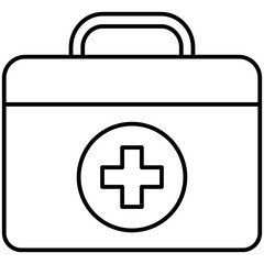 Obraz premium first aid kit icon