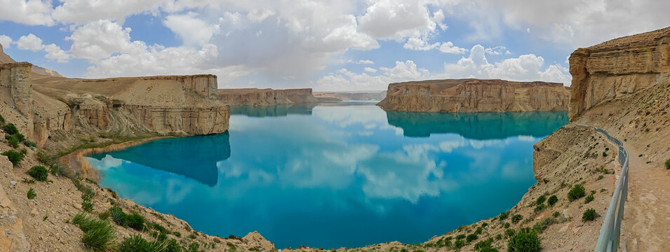 Band-e Amir, Afghanistan - often called the Grand Canyon of Afghanistan, Band-e Amir is one of the most beautiful natural parks of the Central Asia and the most famous one in Afghanistan 

