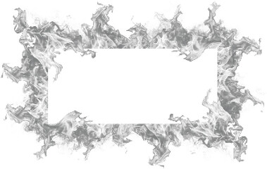 Obraz premium Abstract smoke frame halftone design concept with black dots texture and rectangular white copy space for modern artistic border and background layouts.