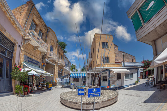 NICOSIA, CYPRUS: Lokmaci, the border crossing point on Ledra Street, on Greek side, only pedestrian, between the Republic of Cyprus in South and the Turkish Republic of Northern Cyprus