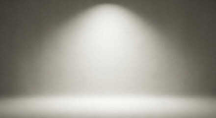 Obraz premium Empty Spotlight on a Plain Stage with Focused Lighting.