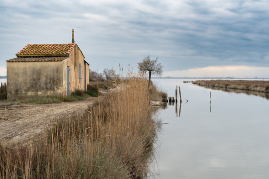 Cabane de p&ecirc;cheur, Salaison, H&eacute;rault, France