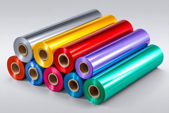 Colorful metallic foil rolls for printing and packaging