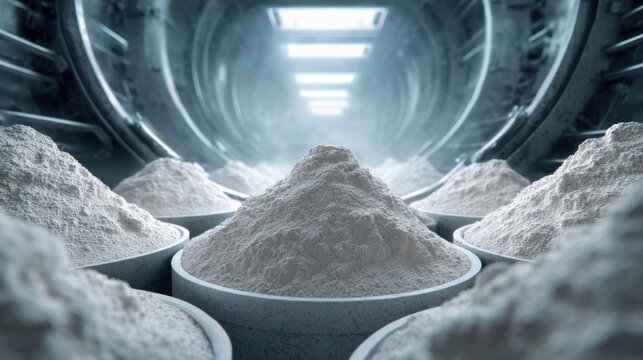 High Fidelity Industrial Composition of Refractory Powder Material