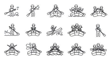 Obraz premium Martial Arts Techniques Illustrated in Various Poses.