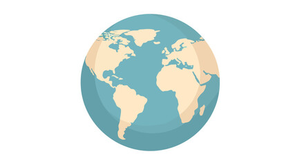 Globe Earth World Map Illustration.