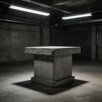 marble columns in the park 