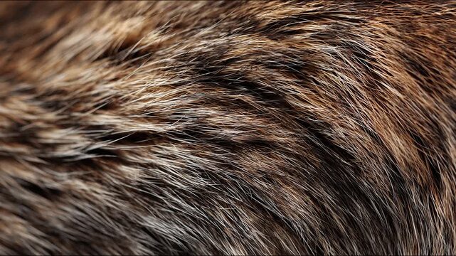 Seamless Loop Animated Cat Fur Texture Background Subtle Organic Surface Motion Abstract Material Pattern
