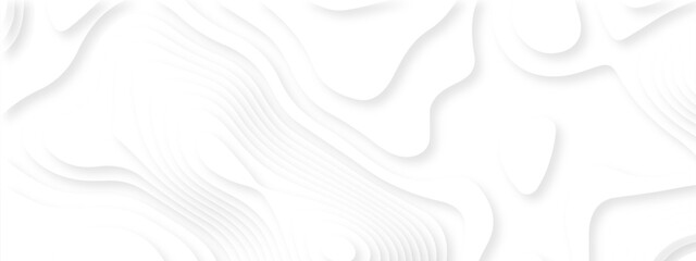 Abstract background vector Abstract wavy line 3d paper cut white background. Abstract pattern with lines. Abstract sea map geographic contour map and topographic contours map background. © armans