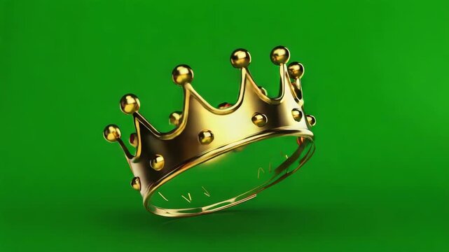 golden crown isolated