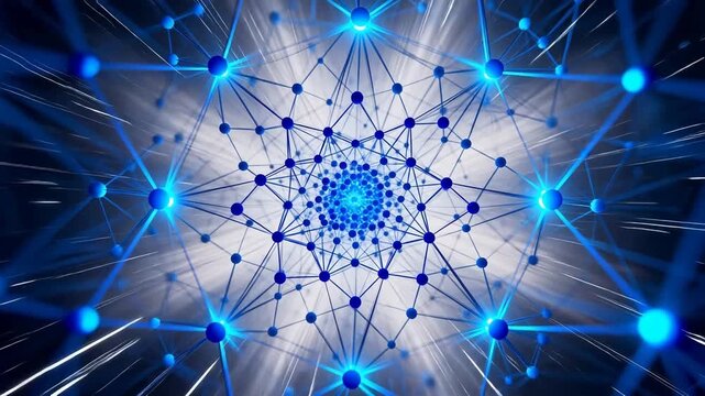 Abstract network of connected nodes