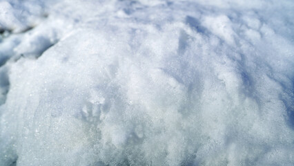 Obraz premium Detailed Surface of Fresh Snow with Glittering Ice Crystals
