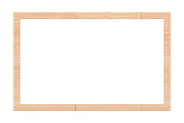 Obraz premium Segmented light wood picture frame mockup