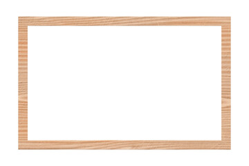 Obraz premium Straight grain oak wood picture frame mockup