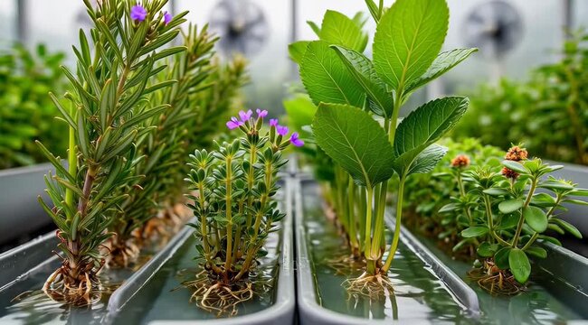 Hydroponic Herb Seedlings Greenhouse Pots