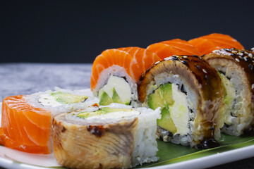 sushi with salmon © 0990930308