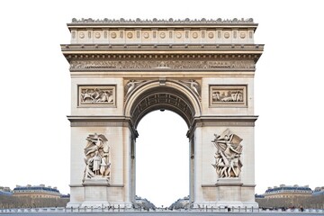 Obraz premium Arc de triomphe architecture landmark transportation.