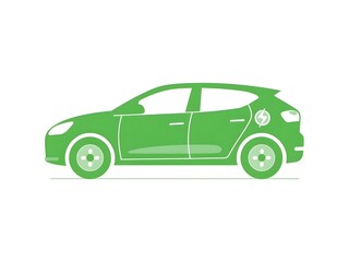 Fototapeta premium Green eco car