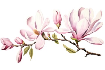 Obraz premium Flower magnolia blossom plant.