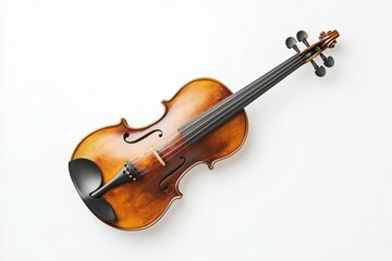 Fototapeta premium a violin musical instrument isolated over white background
