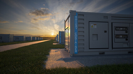 Battery Energy Storage System integrated into the natural environment