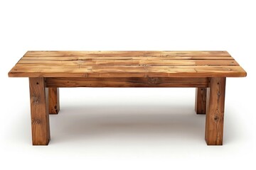 Fototapeta premium Wooden table furniture hardwood bench.