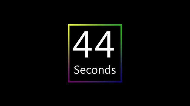 50 Seconds Countdown Timer